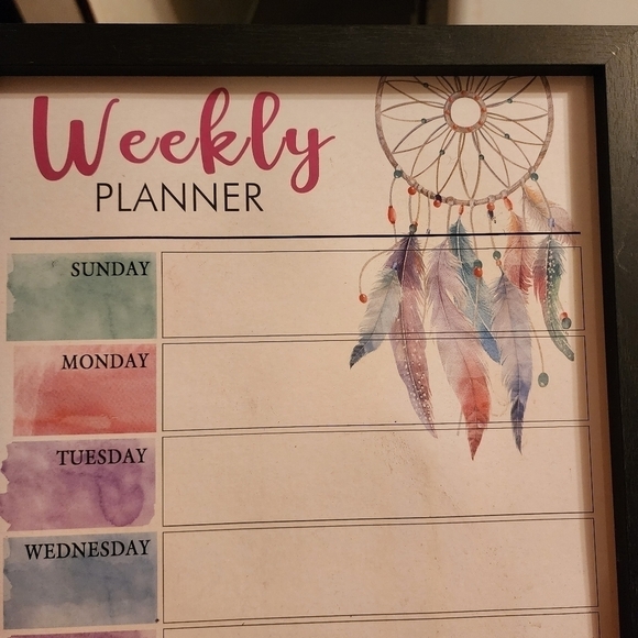 Dream Catcher Dry Erase Wall Weekly Planner - Picture 8 of 9
